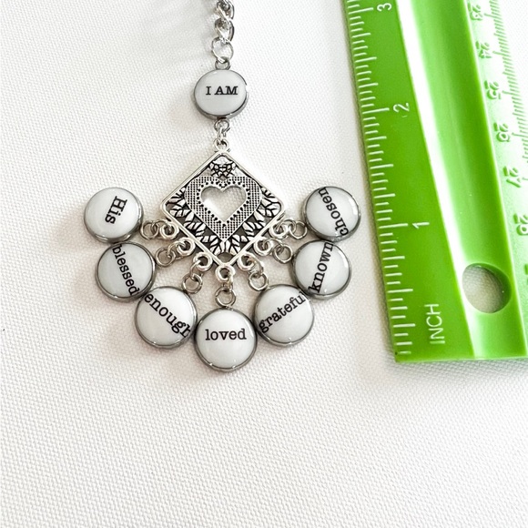 Handmade affirmation necklace. - Picture 2 of 4